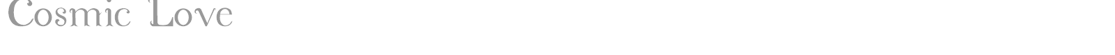 Cosmic Love font preview